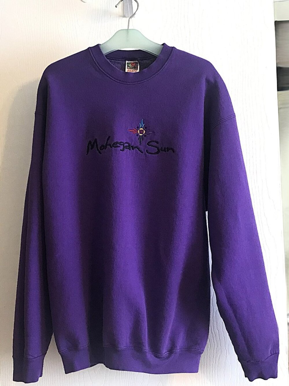 Vintage 1990s Mohegan Sun Casino Pullover Sweatshirt, Unisex, XXL, Embroidered